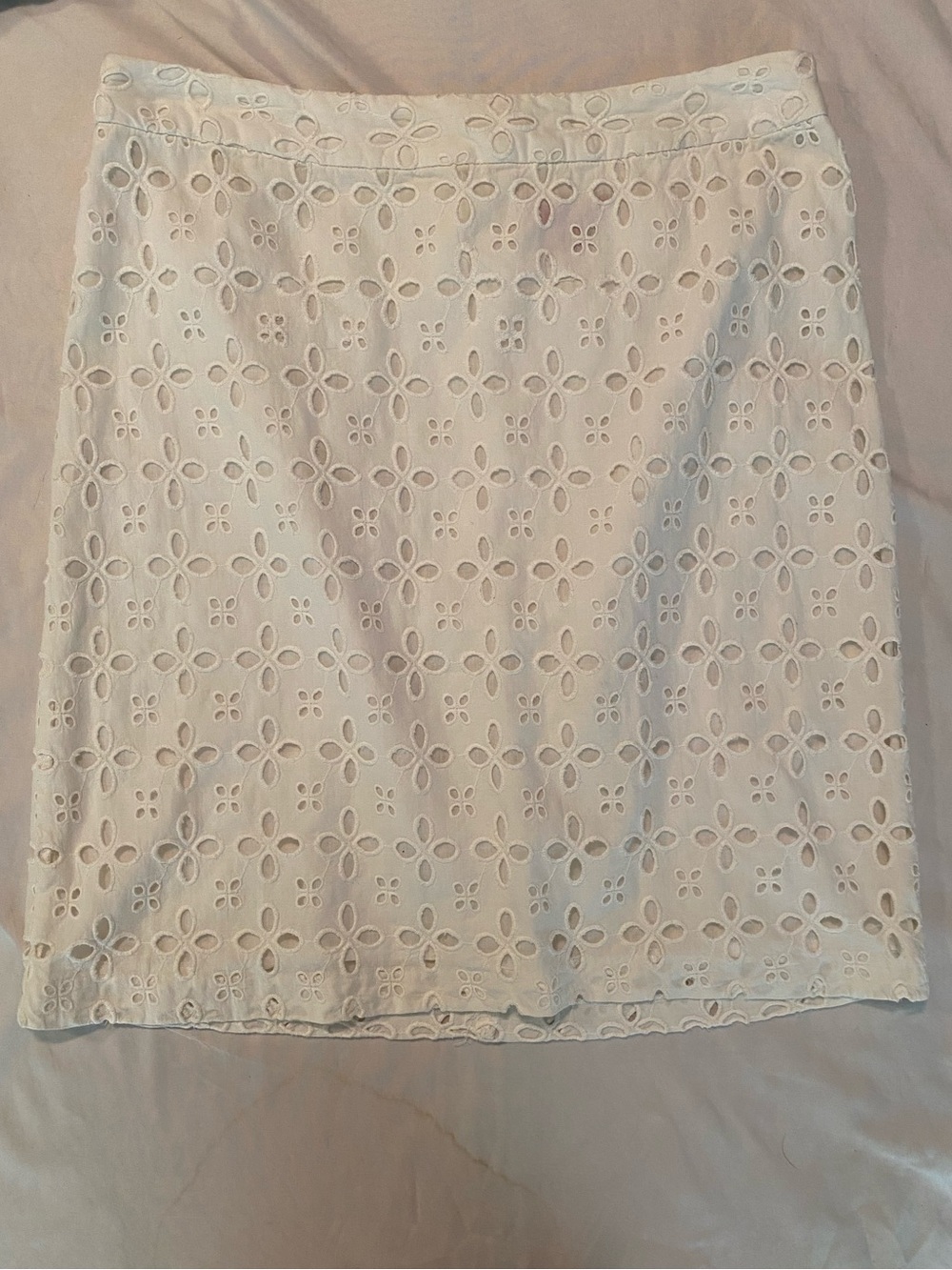 Sunny Leigh White Eyelet Mini Skirt - Picture 1 of 7